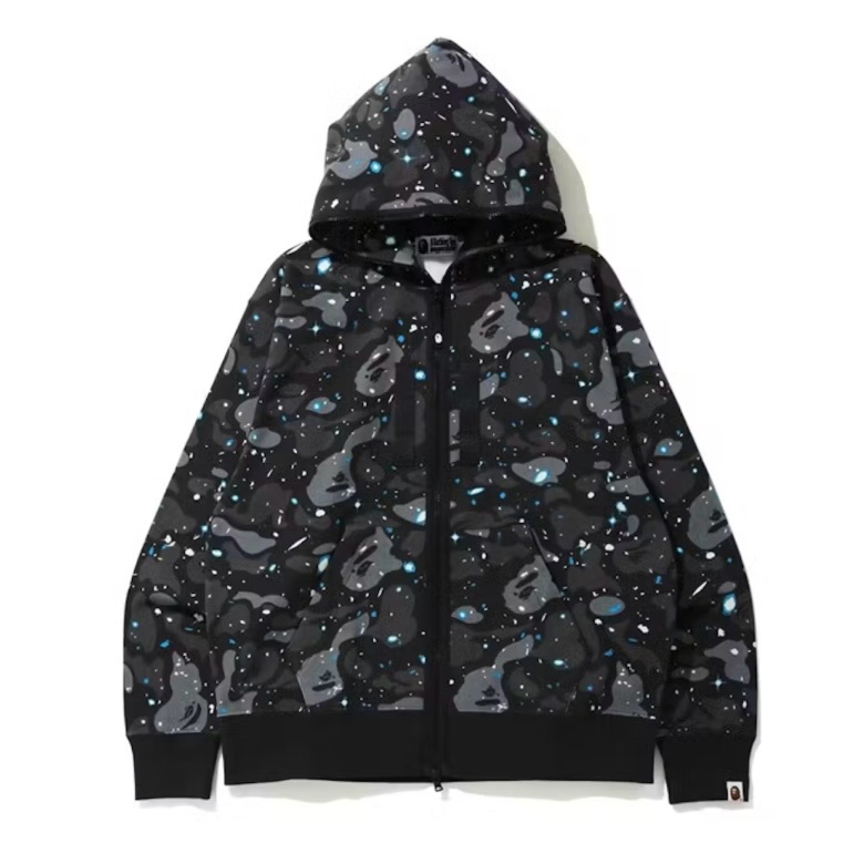 Bape Relaxed Space Camo Full Zip Hoodie